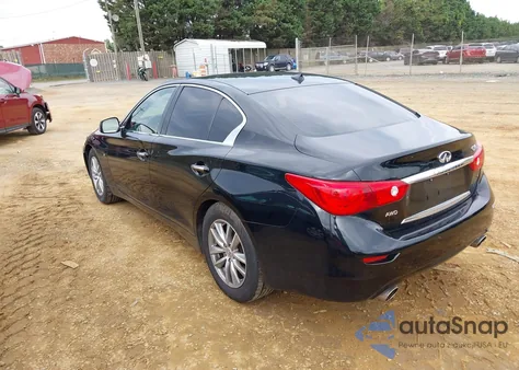 2015 Infiniti Q50 Premium from USA, damaged, VIN JN1BV7AR0FM421110